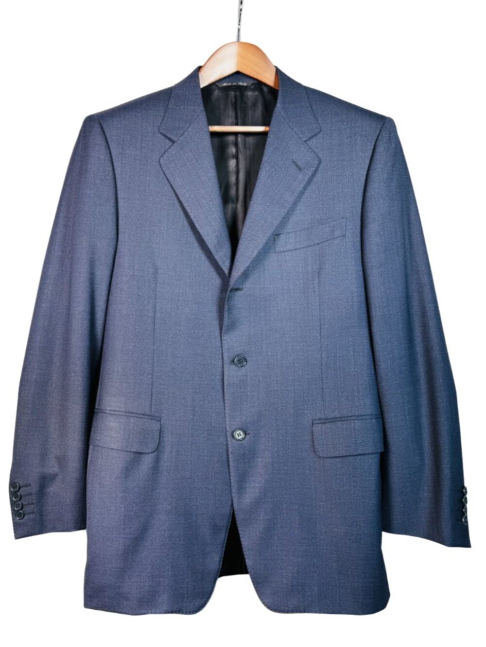 Canali Super 120's Italian Pure Wool Sport Coat Blazer 40R Navy